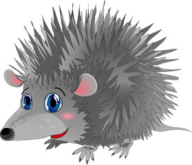 Cartoon hedgehog