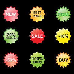 Discount stickers