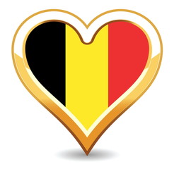 Heart Belgium Flag