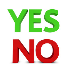 yes no sign