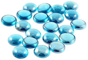 perles verre fond blanc