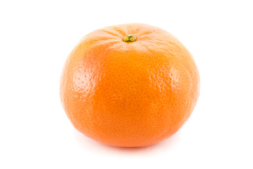 Tangerine isolated on pure white background