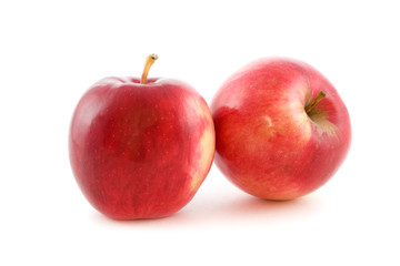 apples red isolated on white