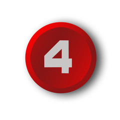 background; white background; four; 4; button; 3d