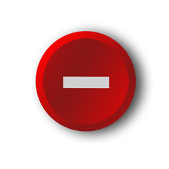 background; white background; button; 3d; minus