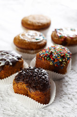 Different muffin with pumpkin seed