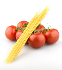 Juicy tomatoes with pasta
