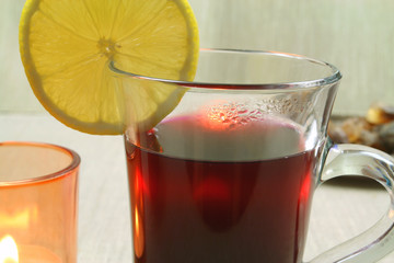 Hot mulled wine