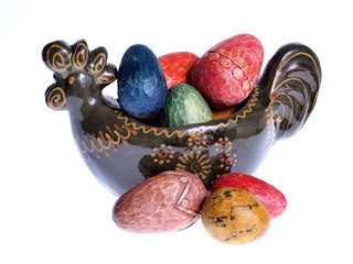 Easter Composition,  conceptual studio isolated photo