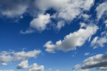 Cloudy sky.