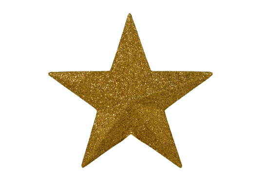 estrella aislada en blanco