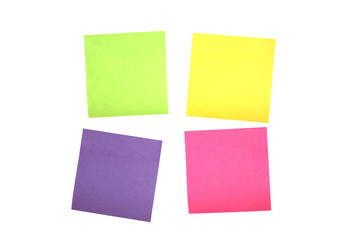 Four Scattered Post it Notes