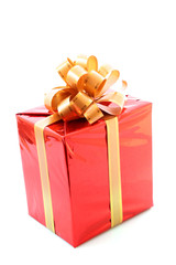 Red christmas gift box