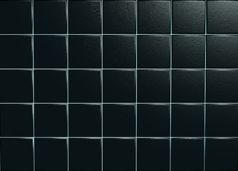 Black ceramic tiles