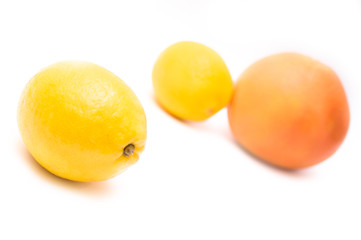 Grapefruit and lemon