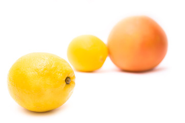 Grapefruit and lemon