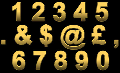 Gold Numbers & Punctuation