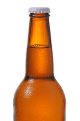 A bottle of beer isolated on white background