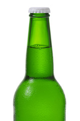 A bottle of beer isolated on white background