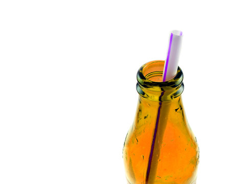 straw in a bottle