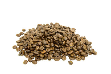 Coffee beans in a heap