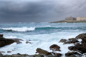 Tormenta en La Coruña (Galicia - Spain)