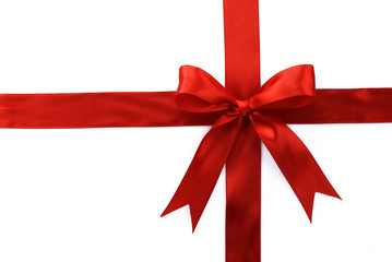 Red Gift Ribbon Bow
