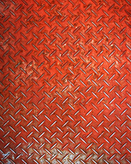 red diamond metal plate