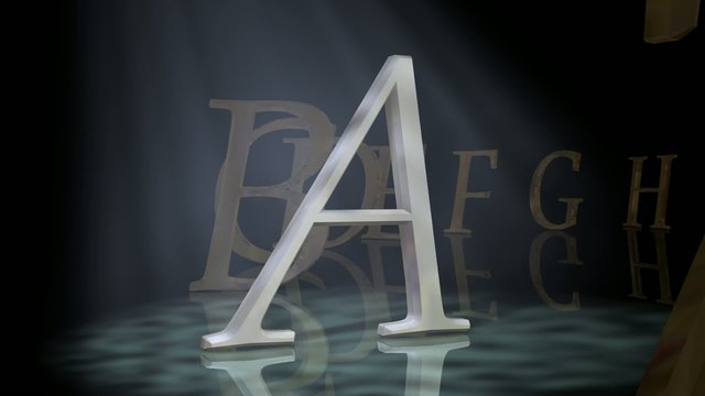 letters of the latin alphabet changing each other