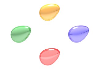 abstract glass stones