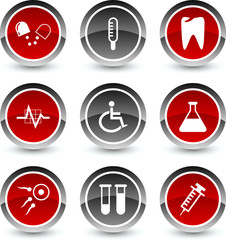 Medical icon set. Vector illustration