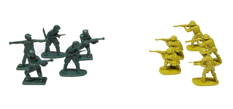 Plastic toy soldiers
