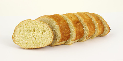 Sliced sourdough bread loaf