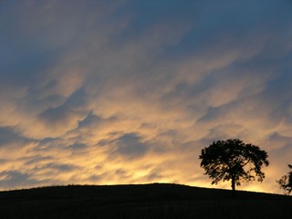 Dramatischer Sonnenuntergang