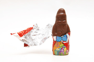 Schokoladen Weihnachtsmann