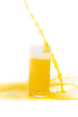 stream of orange juice