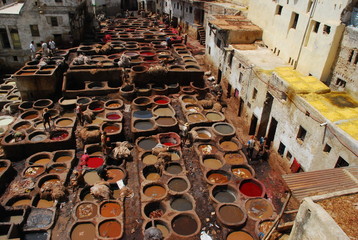 Vats in Fez, morocco