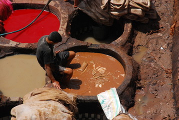 Vats in Fez, morocco