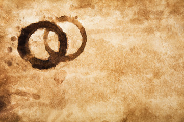 Papel Viejo con Manchas de Cafe