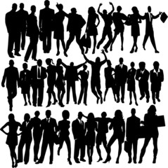 man and woman collection - vector