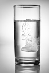 Tablet in water