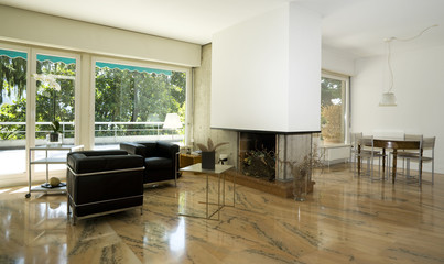 modern flat, interior