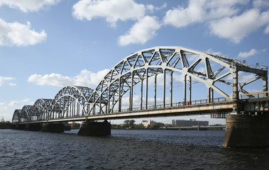 Naklejka premium bridge riga