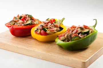 Stuffed pepper with meat and vegetables