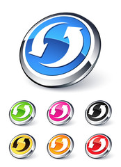 icône flèches recyclage