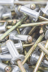 Multiple aluminium rivets