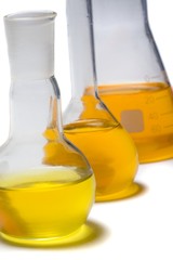 Testing new bio-fuel in laboratory.