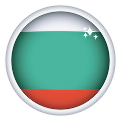 Fototapeta premium Bulgarian flag button