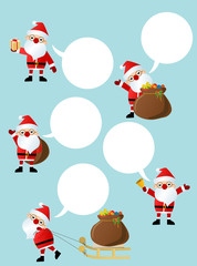 Fototapeta premium cute santa