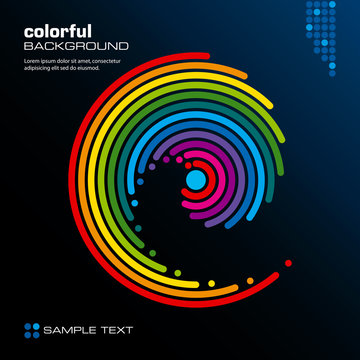 Abstract colorful background. Vector.